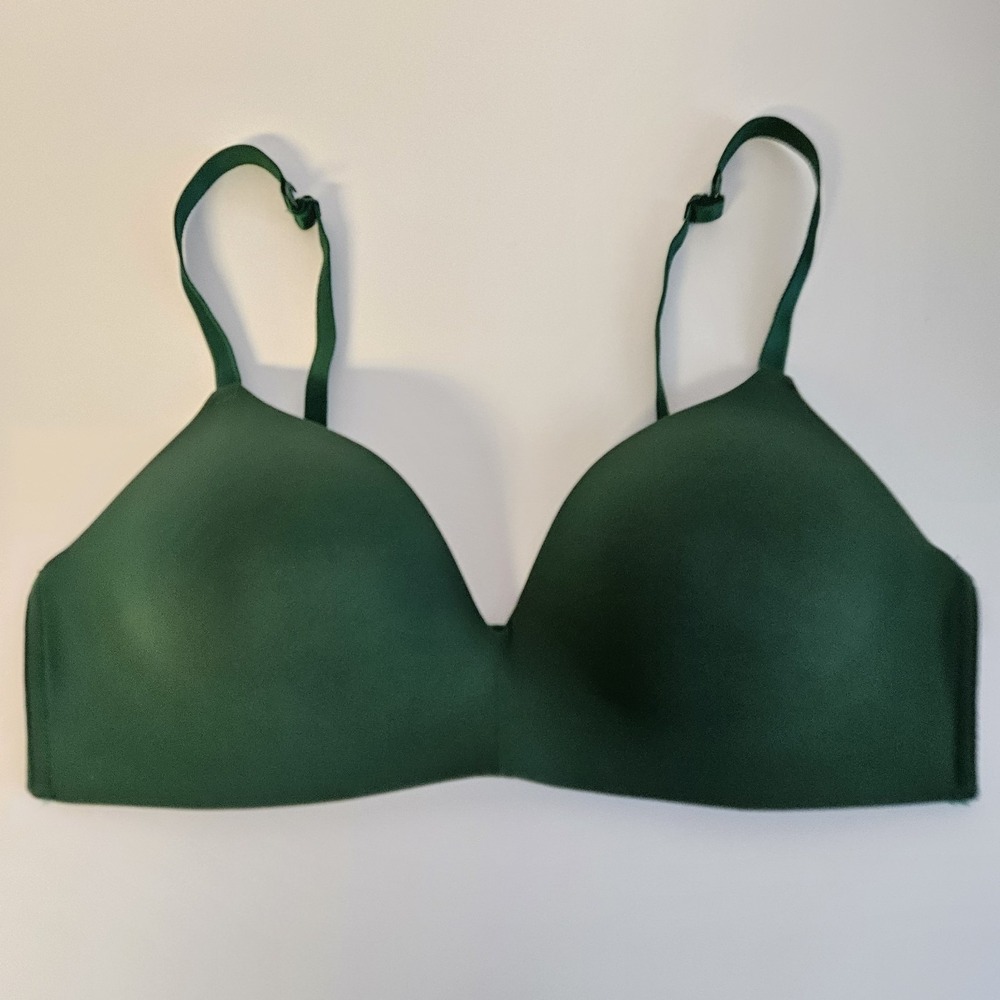 The Bliss Bra Hunter Green 36C Wireless Lined‎